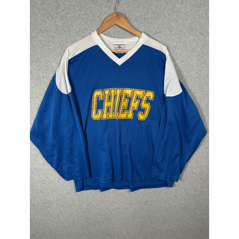 VTG 90s‎ Teamwork Charlestown Chiefs Mesh Football Jersey 32 McEwen L USA Made